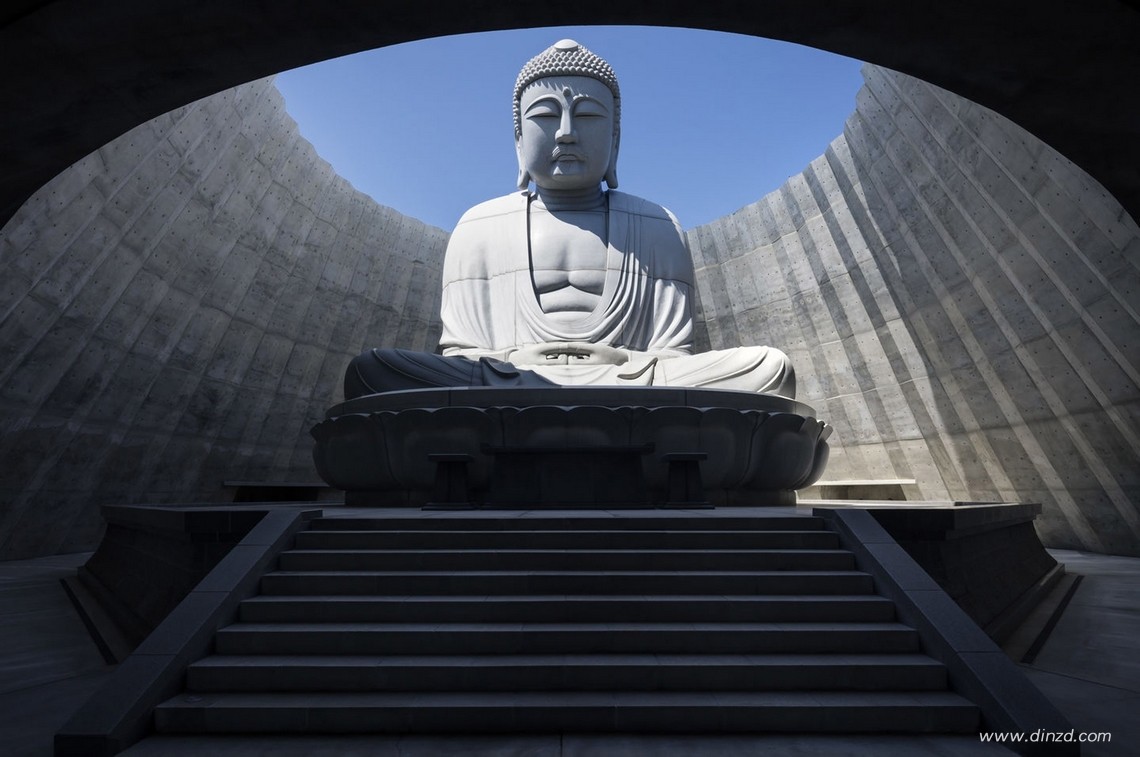 Tadao Ando安藤忠雄,头大佛The Hill of the Buddha,德国室内设计dinzd.com